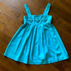 Beautiful Karta Turquoise Empire Gemstone Dress